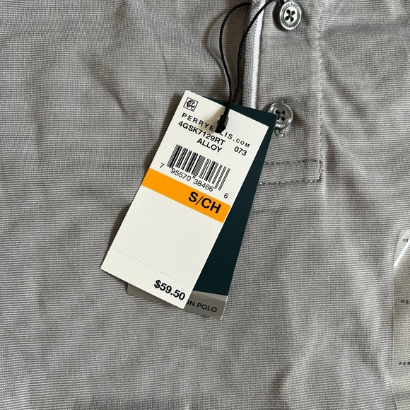 Perry Ellis ICON POLO in Alloy Size Small NWT - Picture 8 of 9
